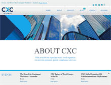 Tablet Screenshot of cxcglobal.com
